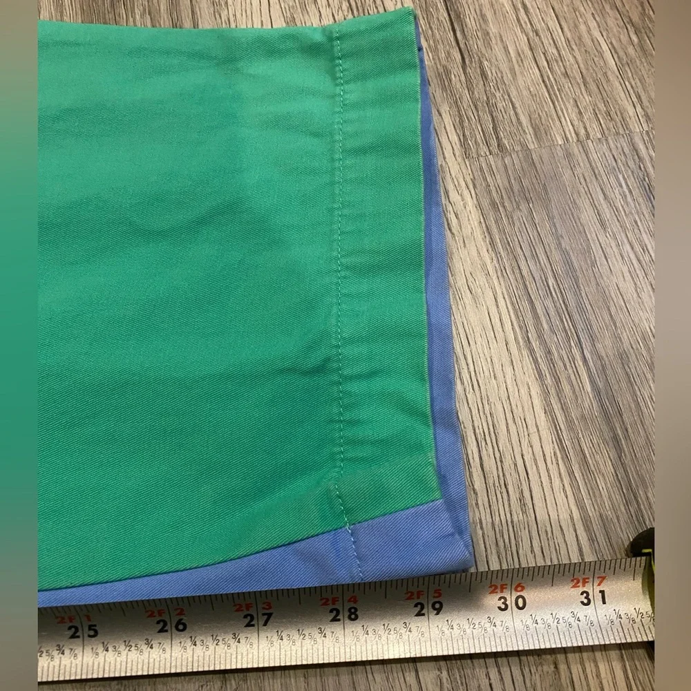 Brooks Brothers Chino Pants Mens 38x30 Blue Green Joker Costume Outfit Two Tone - Picture 6 of 7